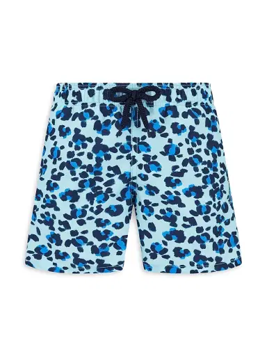 Vilebrequin Little Boy's & Boy's Turtles Leopard Print Swim Trunks - Thalassa - Size 14 | Thumbnail 1