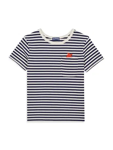 Vilebrequin Little Boy's & Boy's Striped Cotton Jersey T-Shirt - Marine Blanc - Size 14 | Thumbnail 1 Vilebrequin Little Boy's & Boy's Striped Cotton Jersey T-Shirt - Marine Blanc - Size 14 | Thumbnail 1