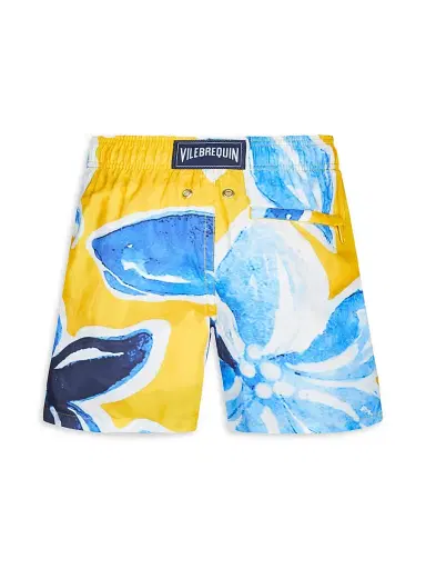 Vilebrequin Little Boy's & Boy's Macro Raiatea Print Swim Trunks | Thumbnail 3 Vilebrequin Little Boy's & Boy's Macro Raiatea Print Swim Trunks | Thumbnail 3