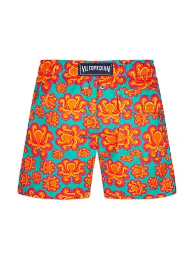 Vilebrequin Little Boy's & Boy's Poulpes Neoprene Swim Trunks - Vert Tropezien - Size 14 | Thumbnail 3