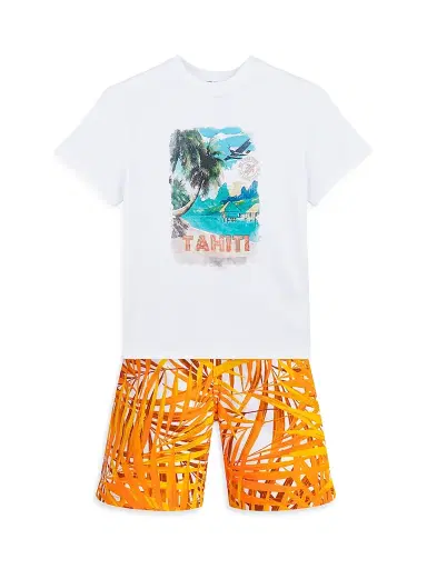 Vilebrequin Little Boy's & Boy's Palm Leaves Swim Shorts | Thumbnail 2 Vilebrequin Little Boy's & Boy's Palm Leaves Swim Shorts | Thumbnail 2