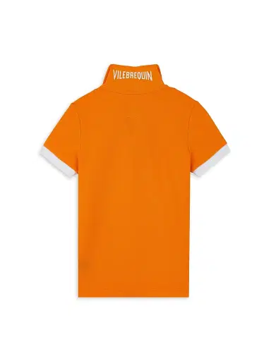 Vilebrequin Little Boy's & Boy's Piqué Polo - Carotte - Size 14 | Thumbnail 3 Vilebrequin Little Boy's & Boy's Piqué Polo - Carotte - Size 14 | Thumbnail 3
