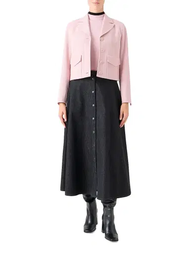 Akris punto Women's Cropped Wool Jacket | Thumbnail 2 Akris punto Women's Cropped Wool Jacket | Thumbnail 2