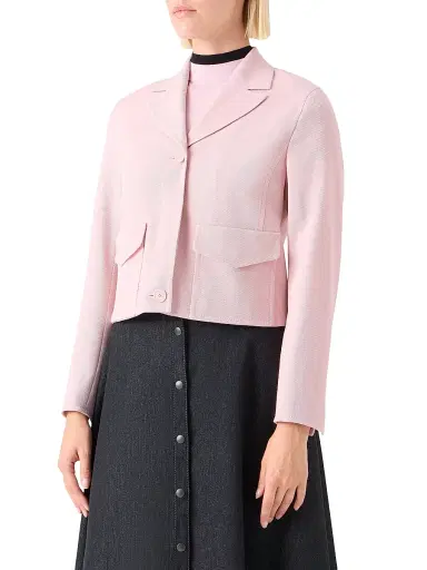 Akris punto Women's Cropped Wool Jacket | Thumbnail 4 Akris punto Women's Cropped Wool Jacket | Thumbnail 4