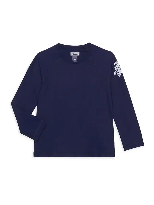 Little Boy's & Boy's Turtle Rashguard - Blue Marine