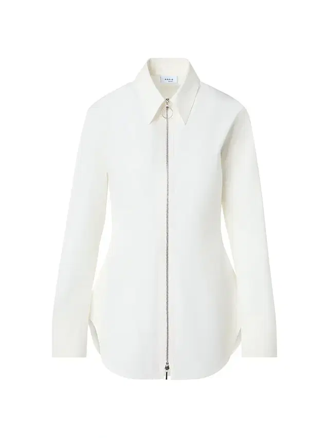 Akris punto Women's Poplin Cotton Zip Blouse - Cream