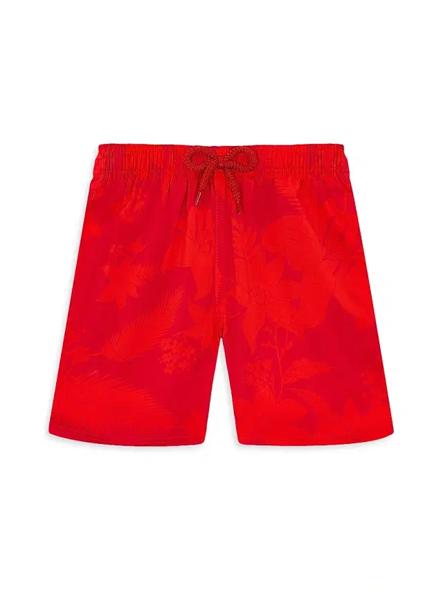 Baby Boy's, Little Boy's & Boy's Flower Power Swim Shorts - Lipstick