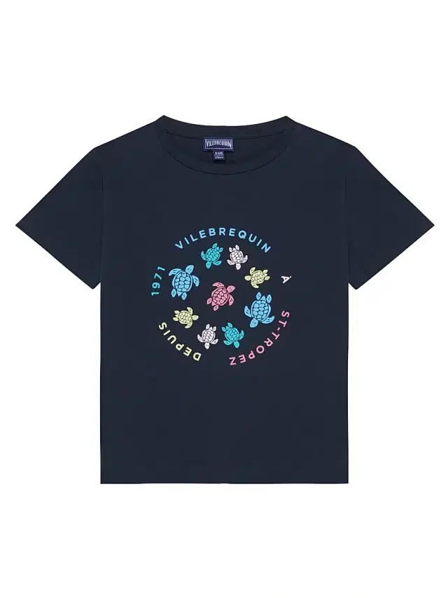Little Kid's & Kid's Tortues Multicolores T-Shirt - Navy Blue Marine