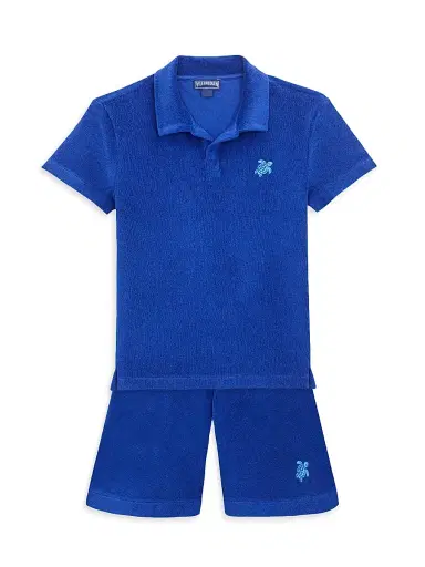 Vilebrequin Baby Boy's, Little Boy's & Boy's Terry Cloth Polo Shirt - Navy Blue Marine - Size 14 | Thumbnail 2 Vilebrequin Baby Boy's, Little Boy's & Boy's Terry Cloth Polo Shirt - Navy Blue Marine - Size 14 | Thumbnail 2