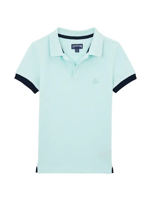 Little Boy's & Boy's Piqué Polo Shirt - Pacific