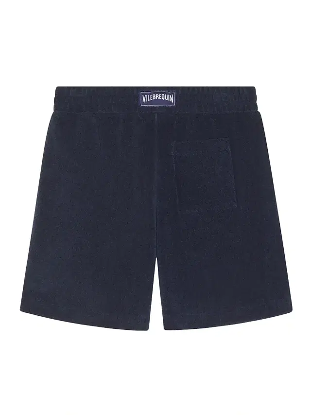 Baby Boy's, Little Boy's & Boy'sTurtle Embroidered Terry Cloth Shorts - Navy Blue Marine