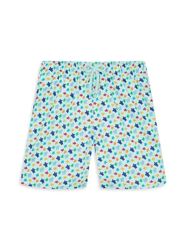 Baby Boy's, Little Boy's & Boy's Little Kid Micro Ronde Des Tortues Rainbow Stretch swim Shorts - Pacific Blue