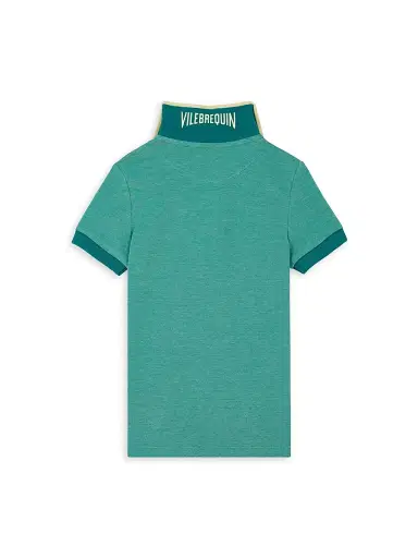 Vilebrequin Little Boy's & Boy's Cotton Piqué Polo Shirt - Emeraude | Thumbnail 3