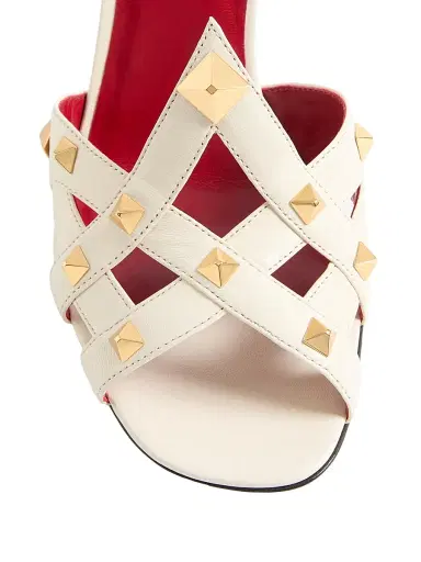 Valentino Garavani Women's Studdy 100MM Kidskin Sandals | Thumbnail 5 Valentino Garavani Women's Studdy 100MM Kidskin Sandals | Thumbnail 5