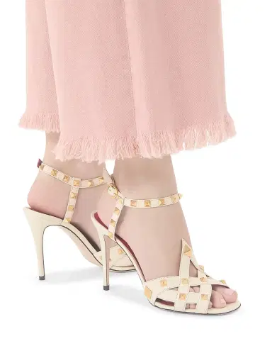 Valentino Garavani Women's Studdy 100MM Kidskin Sandals | Thumbnail 6 Valentino Garavani Women's Studdy 100MM Kidskin Sandals | Thumbnail 6