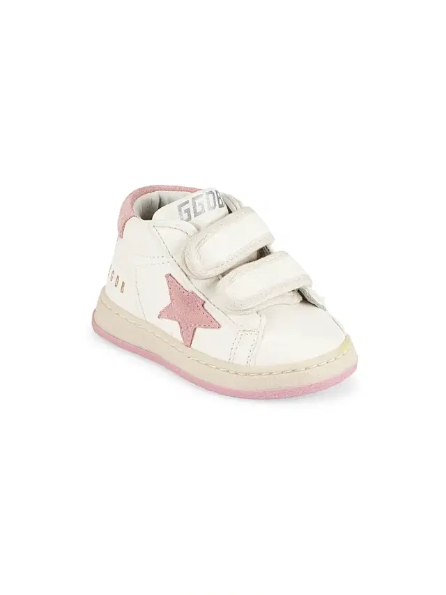 Baby's & Little Kid's June Suede Star Sneakers - White Antique Pink 10 (Toddler)