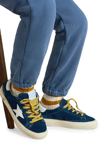 Golden Goose Baby Boy's, Little Boy's & Boy's May Suede Sneakers - Aviator Yellow 1.5 (Child) | Thumbnail 5