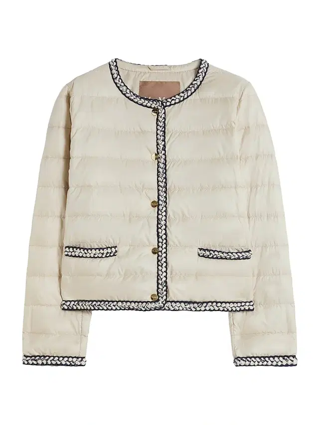 Max Mara Women's Quilted Water Repellent Canvas Padded Jacket - Natural