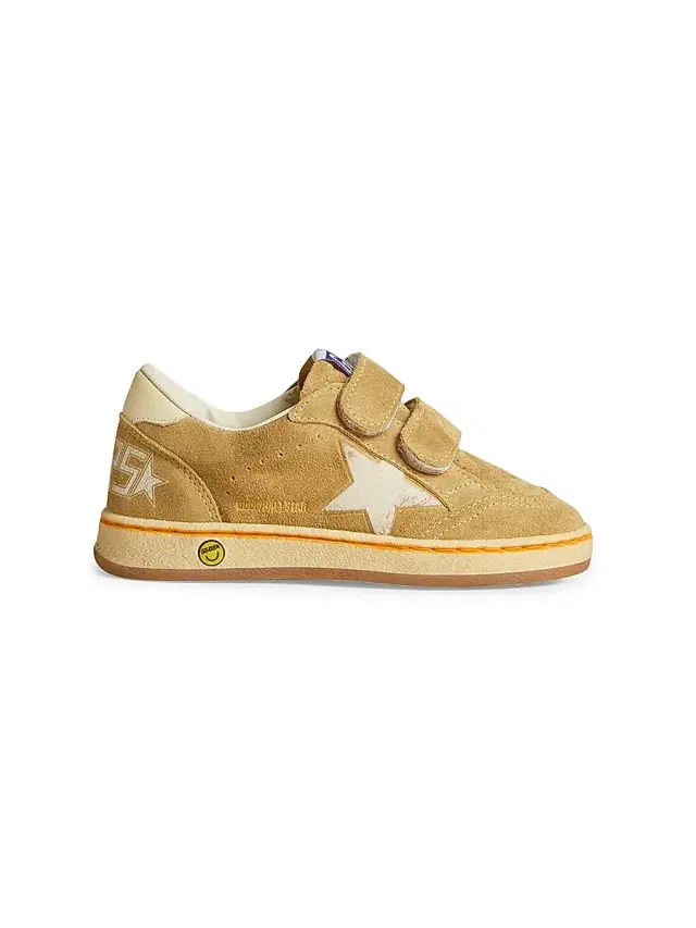 Bbay's, Little Kid's & Kid's Ballstar Suede Flocked Star Sneakers - Sand 1.5 (Child)