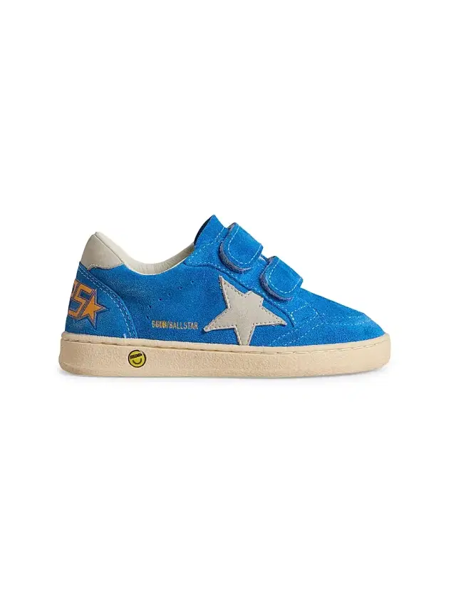 Boy's Ballstar Star Suede Sneakers - Blue Gray 3 (Child)