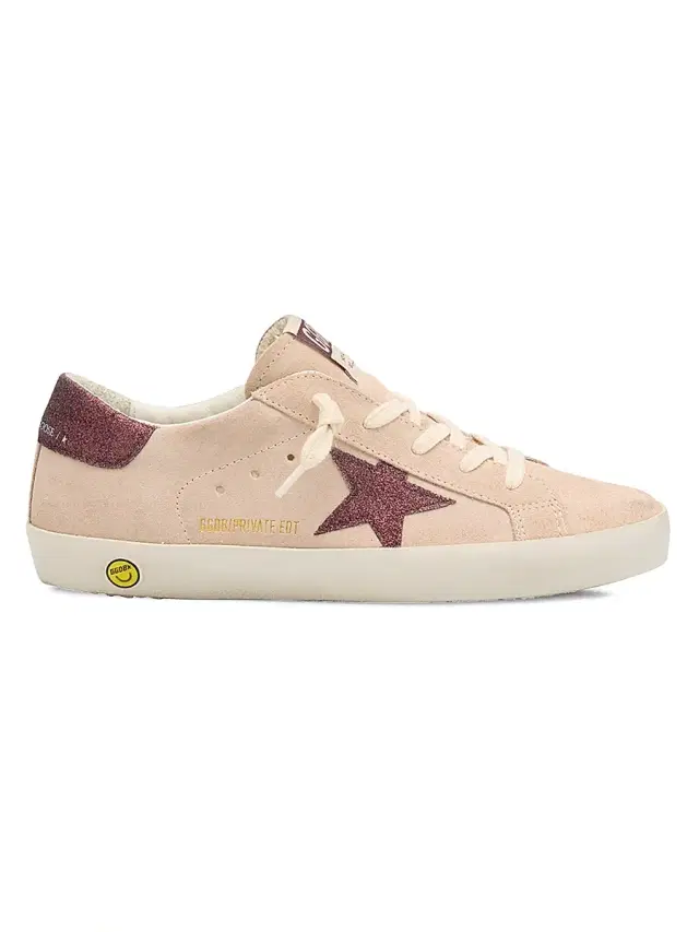 Golden Goose Girl's Super Star Glitter Star Low Top Sneakers 1.5 (Child)