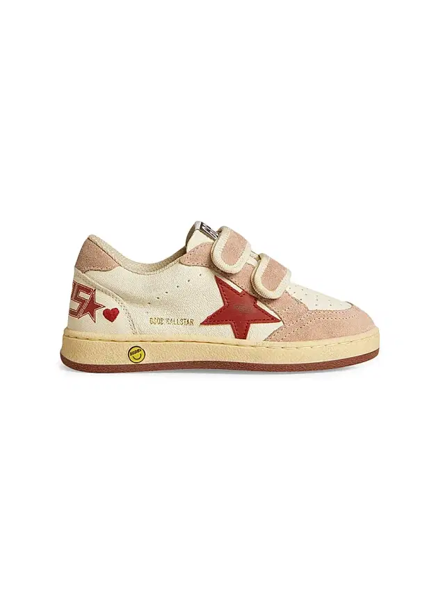 Baby's, Little Kid's & Kid's Ballstar Suede Sneakers - Pink Red 3 (Child)