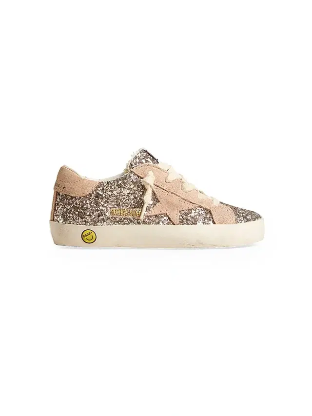 Golden Goose Baby Girl's, Little Girl's & Girl's Super Star Glitter Suede-Trim Star Sneakers - Rose Gold Glitter 10 (Toddler)