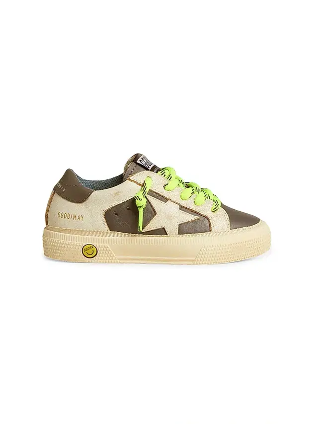 Baby's, Little Kid's & Kid's May Leather Platform Sneakers - Brown 6 (Child)