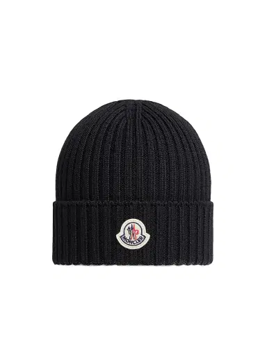 Moncler Kid's Beanie Hat in Wool - Red | Thumbnail 1 Moncler Kid's Beanie Hat in Wool - Red | Thumbnail 1