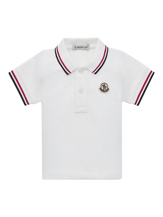 Baby Boy's & Little Boy's Polo Shirt in Cotton Piquet - White