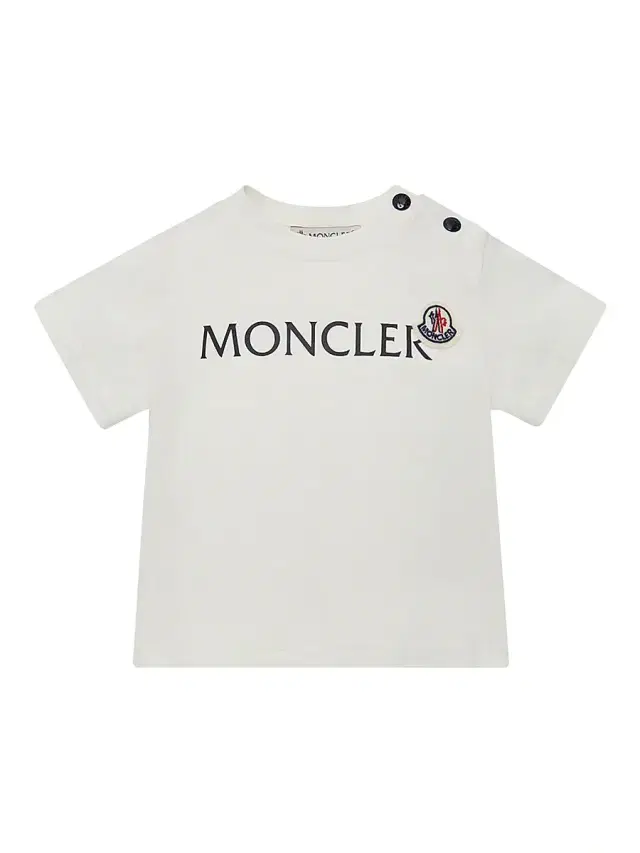 Moncler Baby Boy's & Little Boy's Crew Neck T-Shirt in Cotton Jersey - White