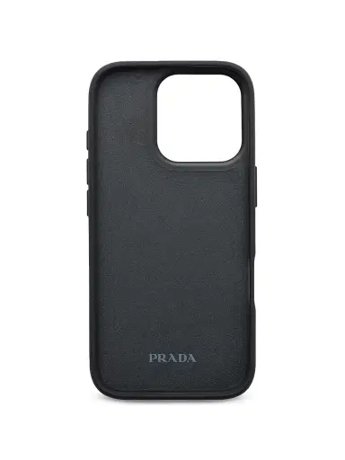 Prada Women's Saffiano Leather Case for iPhone 16 Pro - Green Black | Thumbnail 2