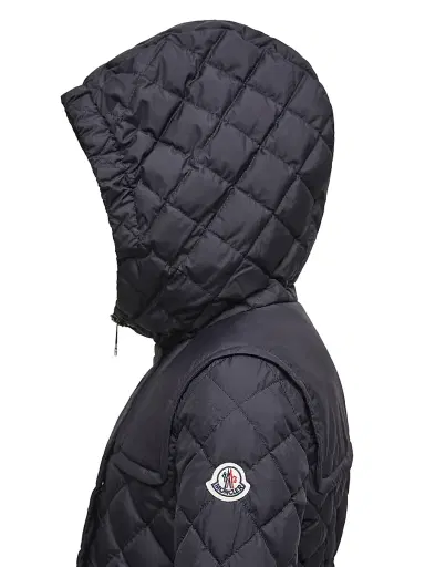 Moncler Little Girl's & Girl's Chacenay Puffer Jacket - Navy Blue | Thumbnail 3 Moncler Little Girl's & Girl's Chacenay Puffer Jacket - Navy Blue | Thumbnail 3
