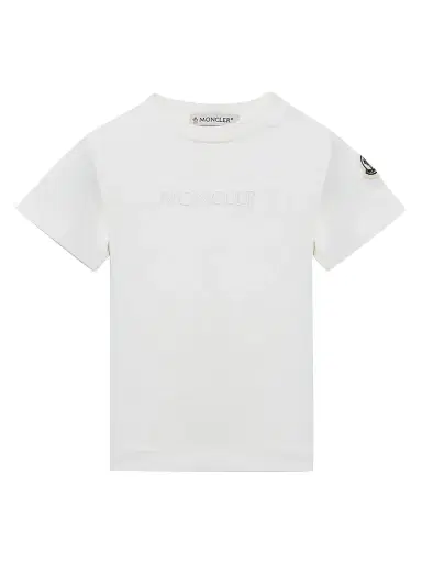Moncler Baby Girl's & Little Girl's Crewneck T-Shirt in Cotton - White - Size 3 | Thumbnail 1 Moncler Baby Girl's & Little Girl's Crewneck T-Shirt in Cotton - White - Size 3 | Thumbnail 1