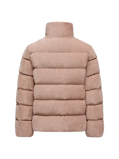 Moncler Little Girl's & Girl's Marth Puffer Jacket in Corduroy - Rose Pink | Thumbnail 2 Moncler Little Girl's & Girl's Marth Puffer Jacket in Corduroy - Rose Pink | Thumbnail 2