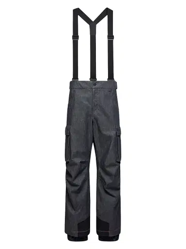 Moncler Grenoble Men's Down-Filled Ski Bib - Dark Gray | Thumbnail 1 Moncler Grenoble Men's Down-Filled Ski Bib - Dark Gray | Thumbnail 1