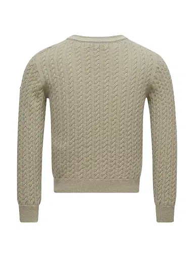 Moncler Little Girl's & Girl's Crewneck Sweater in Wool - Light Green | Thumbnail 2 Moncler Little Girl's & Girl's Crewneck Sweater in Wool - Light Green | Thumbnail 2