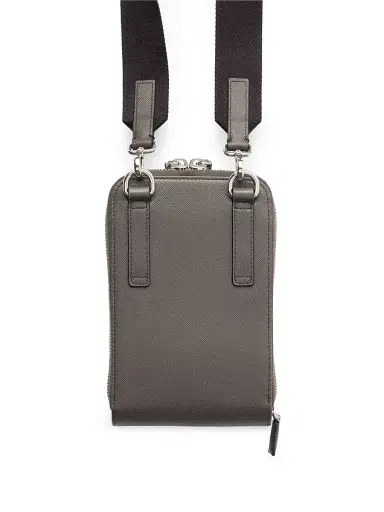 Prada Men's Saffiano Leather Smartphone Case | Thumbnail 2