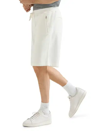 Brunello Cucinelli Men's Techno Cotton French Terry Bermuda Shorts - Off White - Size XXL | Thumbnail 3