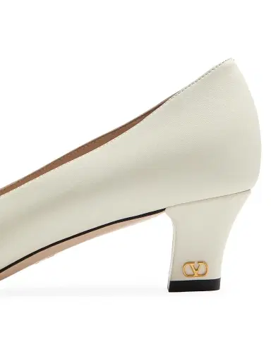 Valentino Garavani Women's Bow Kidskin 45MM Pumps - Ivory - Size 12 | Thumbnail 6 Valentino Garavani Women's Bow Kidskin 45MM Pumps - Ivory - Size 12 | Thumbnail 6