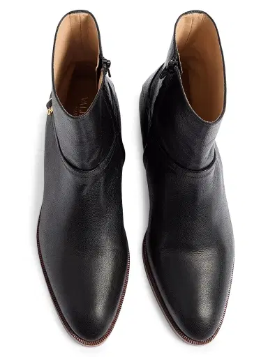 Valentino Garavani Men's Pat Ankle Boots in Kidskin - Black - Size 11.5 | Thumbnail 4 Valentino Garavani Men's Pat Ankle Boots in Kidskin - Black - Size 11.5 | Thumbnail 4