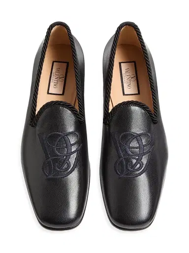 Valentino Garavani Men's Les Alcôvettes Moccasins in Kidskin | Thumbnail 4 Valentino Garavani Men's Les Alcôvettes Moccasins in Kidskin | Thumbnail 4