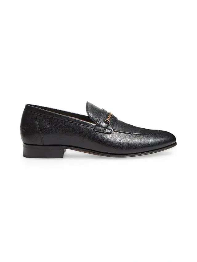 Valentino Garavani Men's VLogo Signature Kidskin Moccasin Loafers - Black