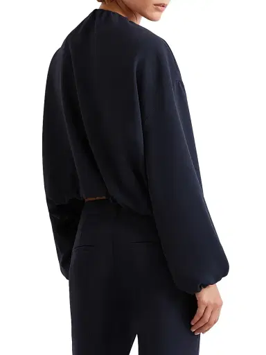 Marella Women's Relaxed Fit Cady Jacket - Navy - Size 14 | Thumbnail 3