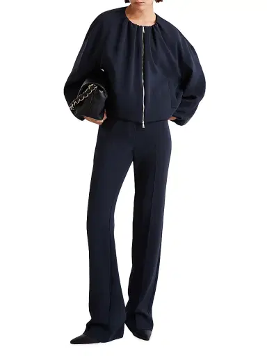 Marella Women's Relaxed Fit Cady Jacket - Navy - Size 14 | Thumbnail 5