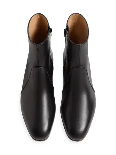 Valentino Garavani Men's Pat Ankle Boots in Kidskin - Black - Size 9.5 | Thumbnail 4