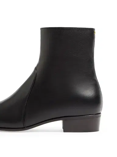 Valentino Garavani Men's Pat Ankle Boots in Kidskin - Black - Size 9.5 | Thumbnail 6