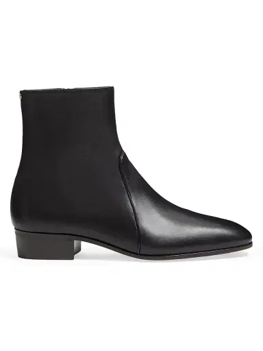 Valentino Garavani Men's Pat Ankle Boots in Kidskin - Black - Size 9.5 | Thumbnail 1