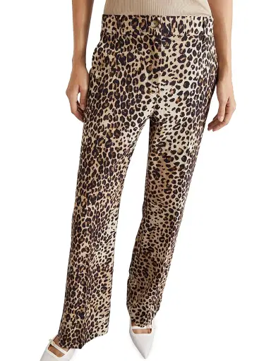Marella Women's Linen Blend Basketweave Trousers - Size 12 | Thumbnail 3