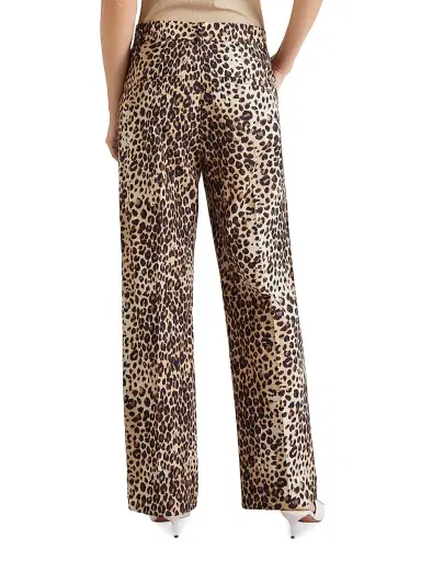 Marella Women's Linen Blend Basketweave Trousers - Size 12 | Thumbnail 4